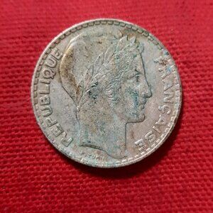 1933 10 Francs Silver coin